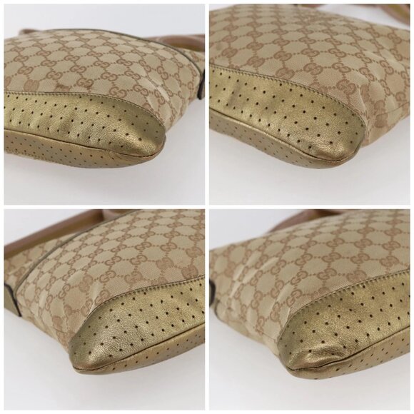 GUCCI GG Canvas Shoulder Bag Beige Gold 145857 Auth ep11216 - Picture 16 of 16